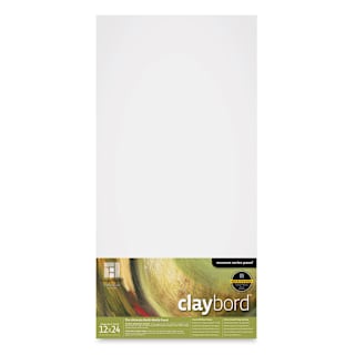 Ampersand Claybord - 12" x 24", 2" Deep Cradled