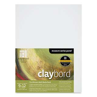 Ampersand Claybord - 9" x 12", 1-1/2" Cradled