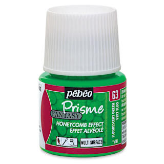 Pebeo Fantasy Prisme Paint - Fluorescent Green, 45 ml, Bottle