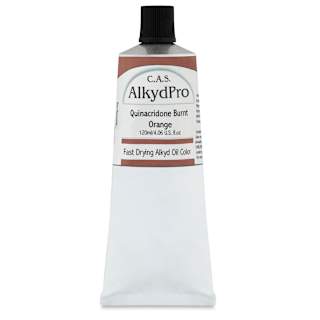 CAS AlkydPro Fast-Drying Alkyd Oil Color - Quinacridone Burnt Orange, 120 ml tube