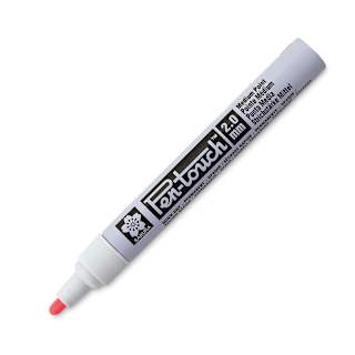Sakura Pen-Touch Paint Marker - Medium Tip, Fluorescent Red
