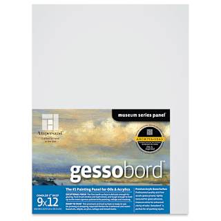 Ampersand Gessobord - 9" x 12", 2" Cradled