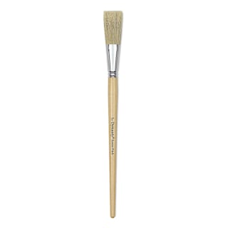 Dynasty Red-Letter White Bristle Brush - Scenic Fitch, Long Handle, Size 1