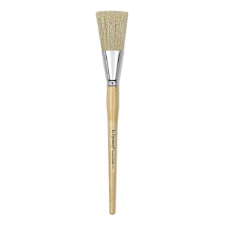 Dynasty Red-Letter White Bristle Brush - Scenic Fitch, Long Handle, Size 2