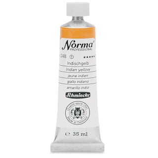 Schmincke Norma Professional Oil Paint - Indian Yellow, 35 ml, Tube