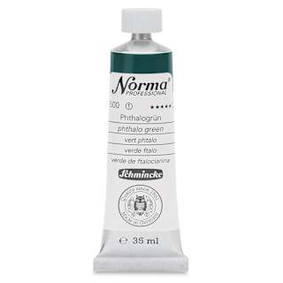 Schmincke Norma Professional Oil Paint - Phthalo Green, 35 ml, Tube