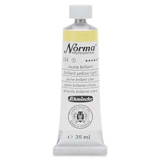 Schmincke Norma Professional Oil Paint - Brilliant Yellow Light, 35 ml, Tube