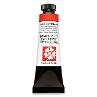 Daniel Smith Extra Fine Watercolor - Italian Burnt Sienna, 15 ml Tube