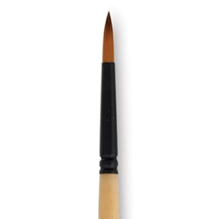 Dynasty Black Gold Brush - Round, Long Handle, Size 3