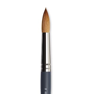 Winsor & Newton Professional Watercolor Synthetic Sable Brush - Round, Size 16, Short Handle
