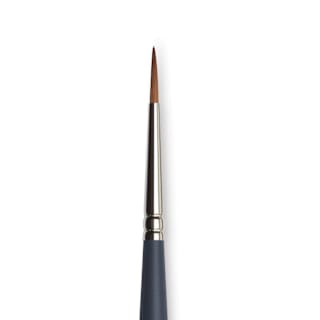 Winsor & Newton Professional Watercolor Synthetic Sable Brush - Round, Size 3, Short Handle