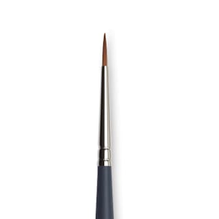 Winsor & Newton Professional Watercolor Synthetic Sable Brush - Round, Size 1, Short Handle