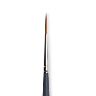 Winsor & Newton Professional Watercolor Synthetic Sable Brush - Rigger, Size 0, Short Handle