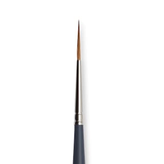 Winsor & Newton Professional Watercolor Synthetic Sable Brush - Rigger, Size 1, Short Handle