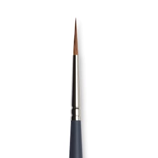 Winsor & Newton Professional Watercolor Synthetic Sable Brush - Pointed Round, Size 4, Short Handle