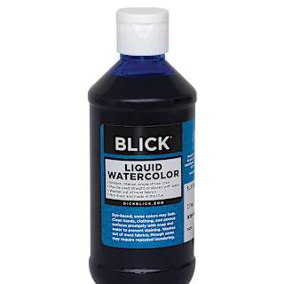 Blick Liquid Watercolor - Blue, 8 oz bottle