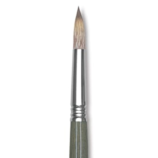 Escoda Tadami Synthetic Mongoose Brush - Round, Short Handle, Size 8