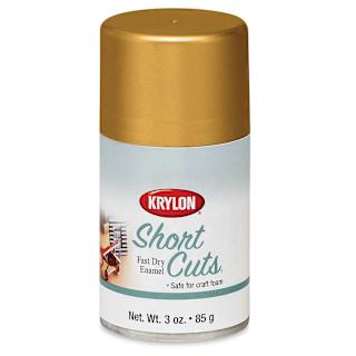 Krylon Short Cuts Spray Paint - Gold Leaf (Metallic), 3 oz
