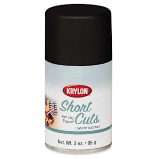 Krylon Short Cuts Spray Paint - Black (Flat), 3 oz