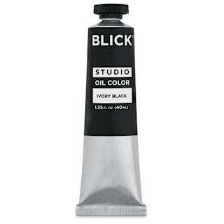 Blick Studio Oil Colors - Ivory Black, 40 ml tube