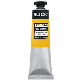 Blick Oil Colors - Cadmium Yellow Deep Hue, 40 ml tube