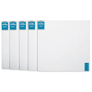 Blick Studio Stretched Cotton Canvas - Gallery Profile, 48" x 48", Pkg of 5