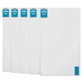 Blick Studio Stretched Cotton Canvas - Gallery Profile, 36" x 60", Pkg of 5