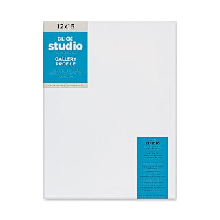 Blick Studio Stretched Cotton Canvas - Gallery Profile, 12" x 16"