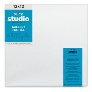 Blick Studio Stretched Cotton Canvas - Gallery Profile, 12" x 12"