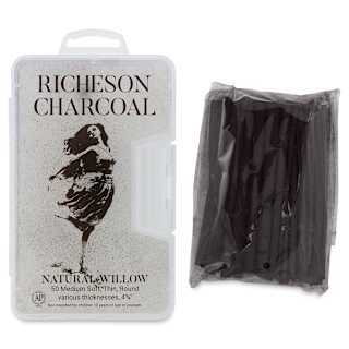 Richeson Natural Willow Charcoal - Box of 50