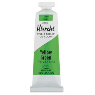 Utrecht Studio Series Oil Paint - Yellow Green, 37 ml, Tube