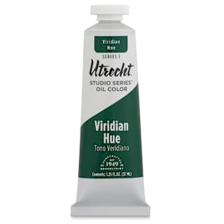 Utrecht Studio Series Oil Paint - Viridian Hue, 37 ml, Tube