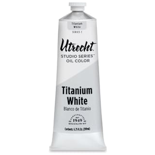 Utrecht Studio Series Oil Paint - Titanium White, 200 ml tube
