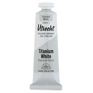 Utrecht Studio Series Oil Paint - Titanium White, 37 ml, Tube