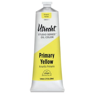 Utrecht Studio Series Oil Paint - Primary Yellow, 200 ml tube