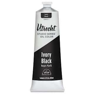 Utrecht Studio Series Oil Paint - Ivory Black, 200 ml