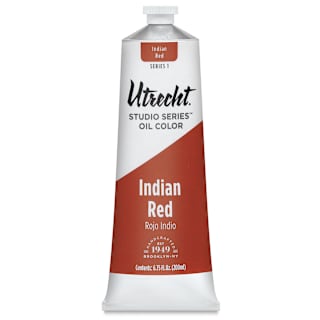 Utrecht Studio Series Oil Paint - Indian Red, 200 ml tube