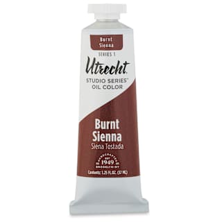 Utrecht Studio Series Oil Paint - Burnt Sienna, 37 ml, Tube