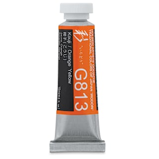Holbein Irodori Artist Gouache - Orange Yellow, 15 ml, Tube