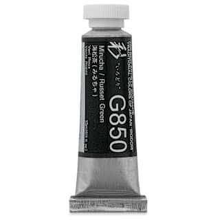 Holbein Irodori Artist Gouache - Russet Green, 15 ml, Tube