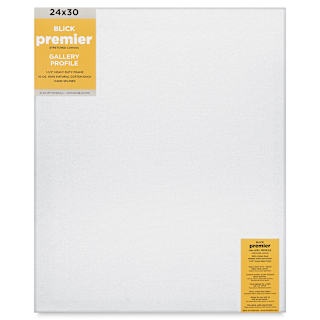 Blick Premier Stretched Cotton Canvas - Gallery Profile, Splined, 24" x 30"