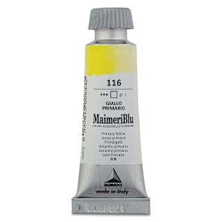 Maimeri Blu Artist Watercolor - Primary Yellow, 12 ml Tube