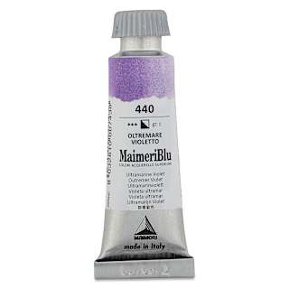 Maimeri Blu Artist Watercolor - Ultramarine Violet, 12 ml Tube
