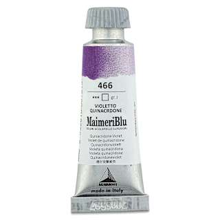 Maimeri Blu Artist Watercolor - Quinacridone Violet, 12 ml Tube