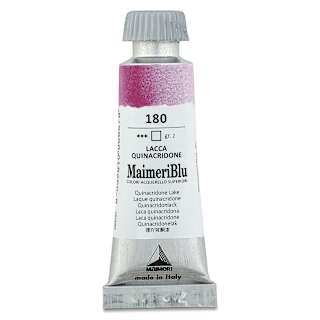 Maimeri Blu Artist Watercolor - Quinacridone Lake, 12 ml Tube