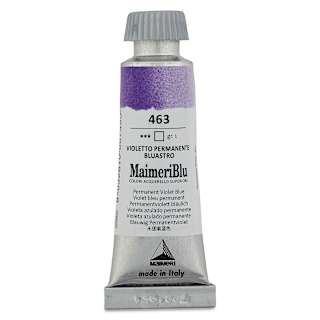 Maimeri Blu Artist Watercolor - Permanent Violet Blue, 12 ml Tube