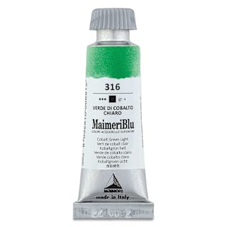 Maimeri Blu Artist Watercolor - Cobalt Green Light, 12 ml Tube