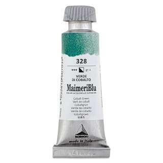 Maimeri Blu Artist Watercolor - Cobalt Green, 12 ml Tube