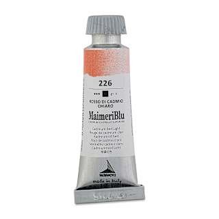 Maimeri Blu Artist Watercolor - Cadmium Red Light, 12 ml Tube