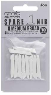 Copic Replacement Nibs - For Sketch or Ciao, Medium Broad, Set of 10